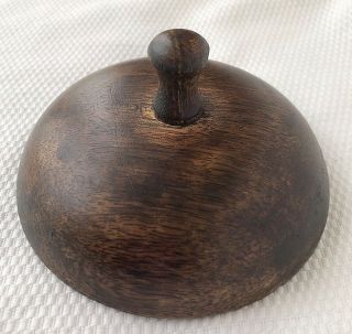 3 6/8 " Dark Brown Chinese Oriental Wooden - Lid Cap Cover For Ginger Jar Vases