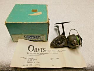 Vintage Orvis 50a Spinning Reel Fishing Reel