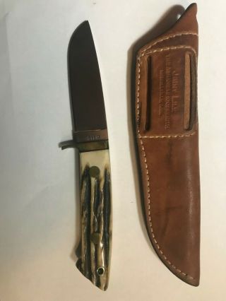 Jimmy Lile Big 7 - Drop Point Stag Hunter (no Dot) Vintage Custom Knife