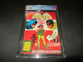 Batman 25 Danish 181 Cgc 7.  0 F/vf,  1st Poison Ivy (dc 1967) Rare Variant