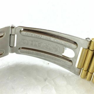 Vintage Rado Automatic Man ' s Gold & White Star Read Diamond Watch Pre - Owned 4