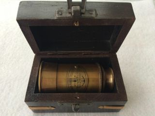 Victorian Brass Telescope w/ Box Antique Finish Nautical Maritime Spyglass 2