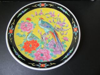 Vintage Large Yamatoku Japanese Charger Plate With Pheasant Design.