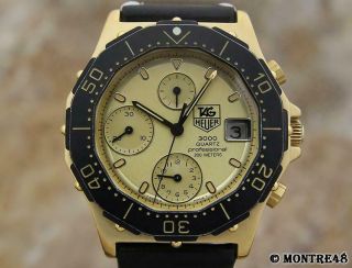 Tag Heuer 3000 Rare 237.  406 Swiss Made 1980 Mens 38mm Chronograph Mj175