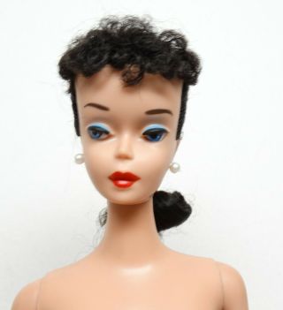 Vintage Brunette Ponytail Barbie 4