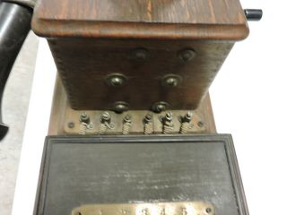 Antique Wood/Oak Wall Phone/Telephone,  Couch & Seeley,  2 of 2 Listed,  (VACX) 9