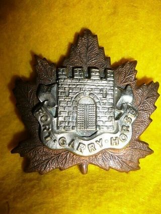 Canadian - The Fort Garry Horse Cap Badge,  Ww2 Canada