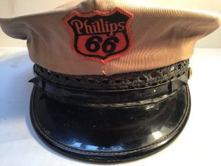 Vintage Rare Phillips 66 Gas Station Attendant Hat Cap Oil Can GM Ford Shell DX 2