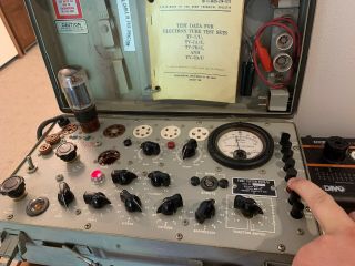 Vintage TV - 7D/U Tube Tester In,  Calibrated And Fully Functional 6