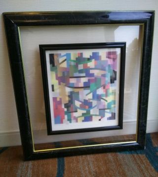 VERY RARE Yaacov Agam Color Agamograph Signed & Numbered 18/99 2