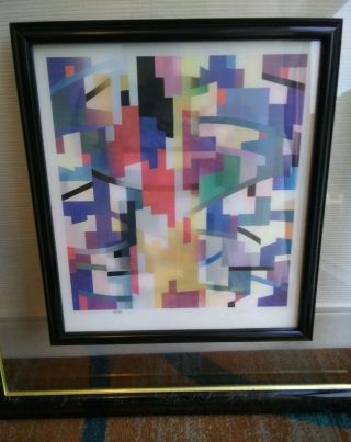 VERY RARE Yaacov Agam Color Agamograph Signed & Numbered 18/99 3