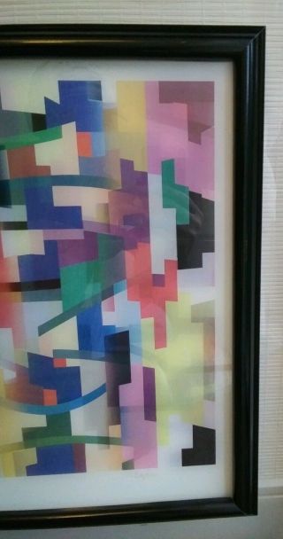 VERY RARE Yaacov Agam Color Agamograph Signed & Numbered 18/99 8