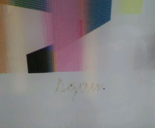 VERY RARE Yaacov Agam Color Agamograph Signed & Numbered 18/99 9