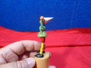 Vintage Wooden Push Up Collapsing Toy Italy 2 2