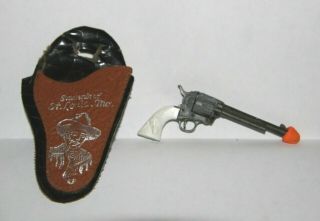 Vintage Western Colt Mini Cap Gun W/ Holster Souvenir St.  Louis Mo