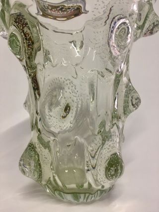 Rare monumental Murano Glass Barovier “a mugnoni” Vase 3