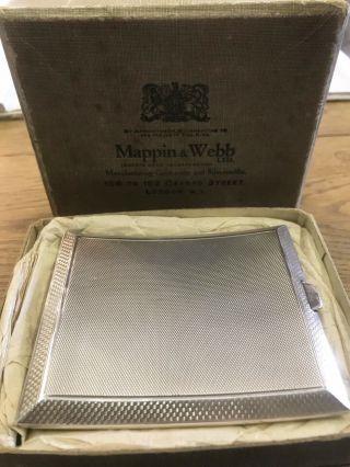 Mappin & Webb Vintage Silver Cigarette Case
