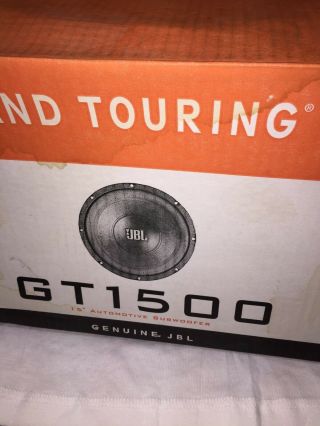 JBL GT1500 15” Grand Touring Subwoofer 4 Ohm 300w Vintage RARE 4