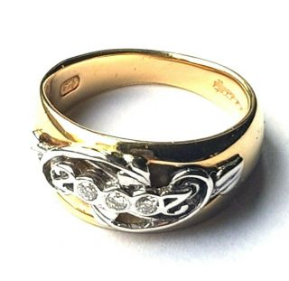 Rare Limited Edition Welsh Clogau 18ct Gold Diamond Millennium Ring In Orig Box