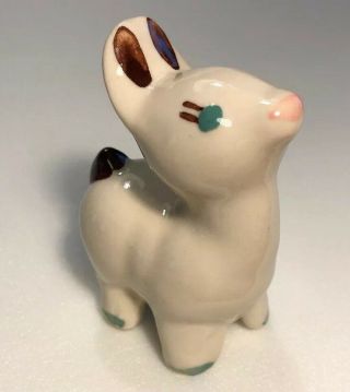 Shawnee Pottery Deer Figure Figurine Miniature Vintage