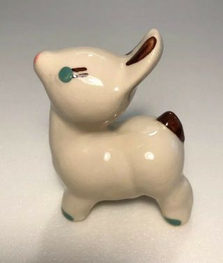 Shawnee Pottery Deer Figure Figurine Miniature Vintage 3