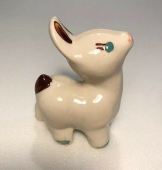 Shawnee Pottery Deer Figure Figurine Miniature Vintage 5