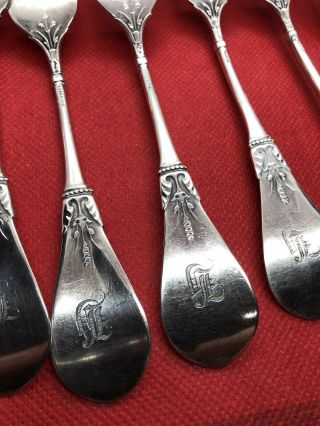 6 X ANTIQUE VINTAGE STERLING SILVER VERY DECORATIVE FORKS EARLY 1900’s 4