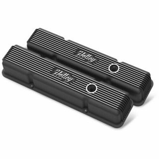 Holley 241 - 242 Vintage Series Valve Cover Finned Die - Cast Aluminum