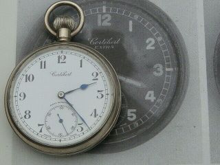 Cortebert Vintage H/w Pocket Watch Calibre 534 Nickel Collector Grade