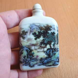 25 Antique Chinese Landscape Porcelain Painted Snuff Bottles