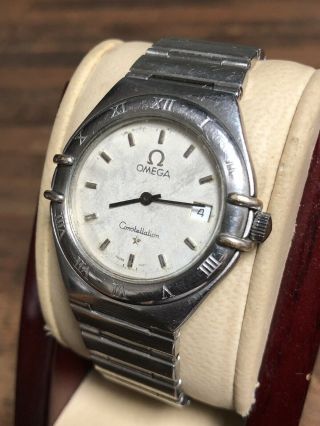 Omega Constellation Vintage Watch 1552/862 Stainless Steel Quartz Midsize