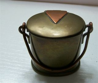 Antique Bronze Silver Match Dispenser Striker Safe Vesta France C1870s Victorian