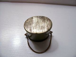 Antique Bronze silver Match Dispenser Striker Safe Vesta France c1870s Victorian 3