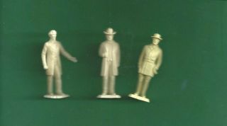 Vintage Marx General Grant,  Jeff Davis,  General Lee Plastic Play Set Figures