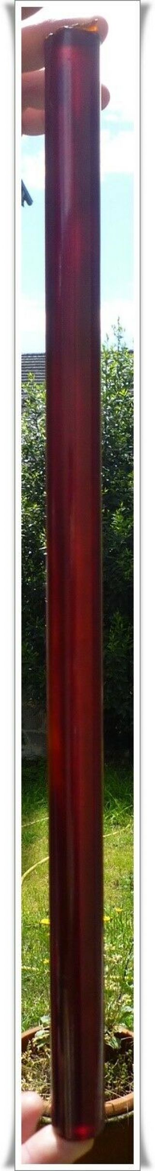 Art Deco Cherry Amber Bakelite Stick Block for Marbled Bead Necklace 344 grams 2