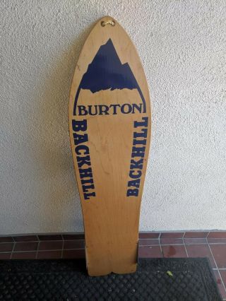 1984 Vintage Burton Backhill Snowboard.