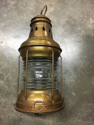 Vintage Brass Nautical Ship Lamp