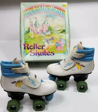 Rare Vintage Hasbro 1985 My Little Pony Skydancer Roller Skates Kids Size 11 J