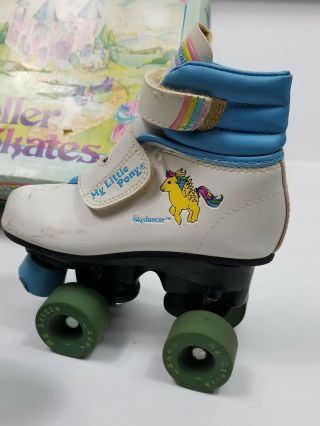 rare Vintage Hasbro 1985 My Little Pony Skydancer roller skates Kids Size 11 J 3