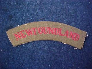 Vintage Cloth Shoulder Flash " Rcaf " Newfoundland