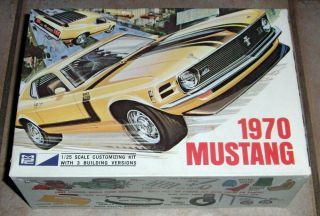 49 Year Old Mpc 1970 Mustang Boss 302 / 428 Cobra Jet 3in1 100 & Unbuilt