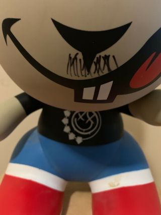 rare blink 182 Bunny from 2009 reunion tour signed by Mark,  Tom and Travis 6