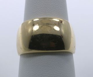 Vintage Polished 14k Yellow Gold Band Ring Size 7.  75