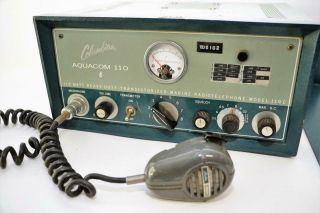 Vintage Columbian Aquacom 110c transistorized marine radio telephone 2
