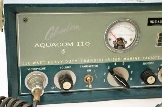 Vintage Columbian Aquacom 110c transistorized marine radio telephone 3