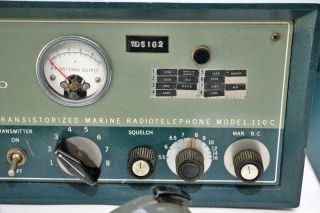 Vintage Columbian Aquacom 110c transistorized marine radio telephone 4