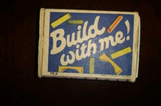 Build With Me Western Germany Matchbox Wood Holz Building Set 1940 