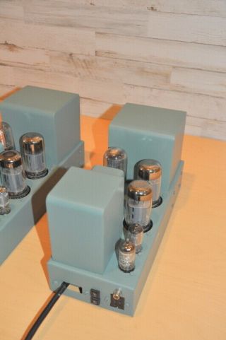 Vintage Audiophile Monoblock Quad II Tube Amplifier Pair 8
