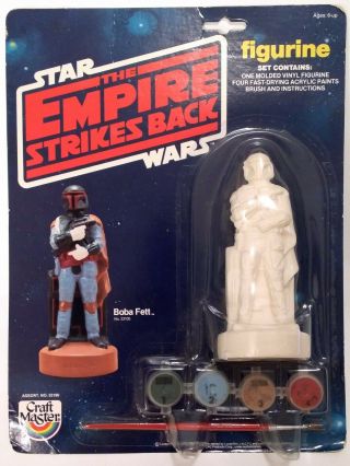 Vintage Star Wars Empire Strikes Back Boba Fett Craft Master Figurine 1982