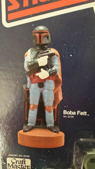 Vintage Star Wars Empire Strikes Back Boba Fett Craft Master Figurine 1982 2